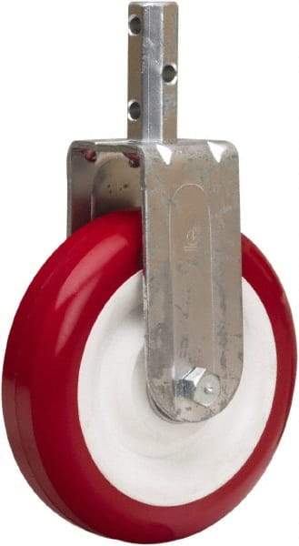 Hamilton - 5" Diam x 1-3/8" Wide x 6-1/16" OAH Stem Mount Rigid Caster - Polyurethane Mold on Polypropylene, 250 Lb Capacity, Sealed Precision Ball Bearing, 3/4 x 2-1/16" Octagon Stem - Apex Tool & Supply