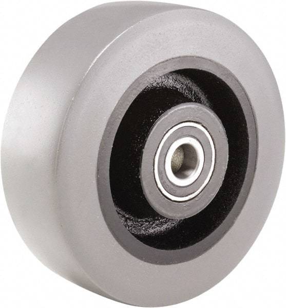 Hamilton - 6 Inch Diameter x 2 Inch Wide, Polyurethane on Cast Iron Caster Wheel - 1,620 Lb. Capacity, 2-1/2 Inch Hub Length, 3/4 Inch Axle Diameter, Tapered Roller Bearing - Apex Tool & Supply