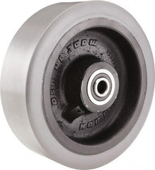 Hamilton - 10 Inch Diameter x 4 Inch Wide, Polyurethane on Cast Iron Caster Wheel - 5,000 Lb. Capacity, 3-1/2 Inch Hub Length, 1-1/4 Inch Axle Diameter, Sealed Precision Ball Bearing - Apex Tool & Supply