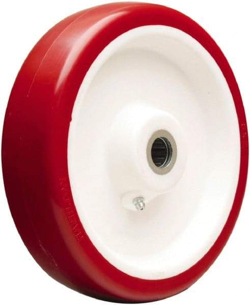 Hamilton - 8 Inch Diameter x 2 Inch Wide, Polyurethane on Polypropylene Caster Wheel - 1,200 Lb. Capacity, 2-3/16 Inch Hub Length, 5/8 Inch Axle Diameter, Straight Roller Bearing - Apex Tool & Supply