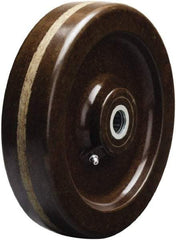 Hamilton - 8 Inch Diameter x 2 Inch Wide, Phenolic Caster Wheel - 1,400 Lb. Capacity, 2-3/16 Inch Hub Length, 1/2 Inch Axle Diameter, Straight Roller Bearing - Apex Tool & Supply