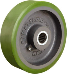Hamilton - 7 Inch Diameter x 2 Inch Wide, Polyurethane on Cast Iron Caster Wheel - 1,400 Lb. Capacity, 2-1/4 Inch Hub Length, 1-7/16 Inch Axle Diameter, Plain Bore Bearing - Apex Tool & Supply