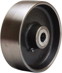 Hamilton - 6 Inch Diameter x 2 Inch Wide, Forged Steel Caster Wheel - 2,000 Lb. Capacity, 2-1/4 Inch Hub Length, 3/4 Inch Axle Diameter, Straight Roller Bearing - Apex Tool & Supply
