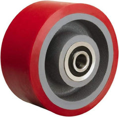 Hamilton - 6 Inch Diameter x 3 Inch Wide, Polyurethane on Cast Iron Caster Wheel - 2,600 Lb. Capacity, 3-1/4 Inch Hub Length, 1 Inch Axle Diameter, Tapered Roller Bearing - Apex Tool & Supply