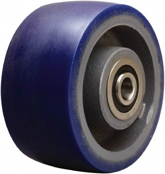 Hamilton - 6 Inch Diameter x 3 Inch Wide, Polyurethane on Cast Iron Caster Wheel - 1,800 Lb. Capacity, 3-1/4 Inch Hub Length, 3/4 Inch Axle Diameter, Tapered Roller Bearing - Apex Tool & Supply