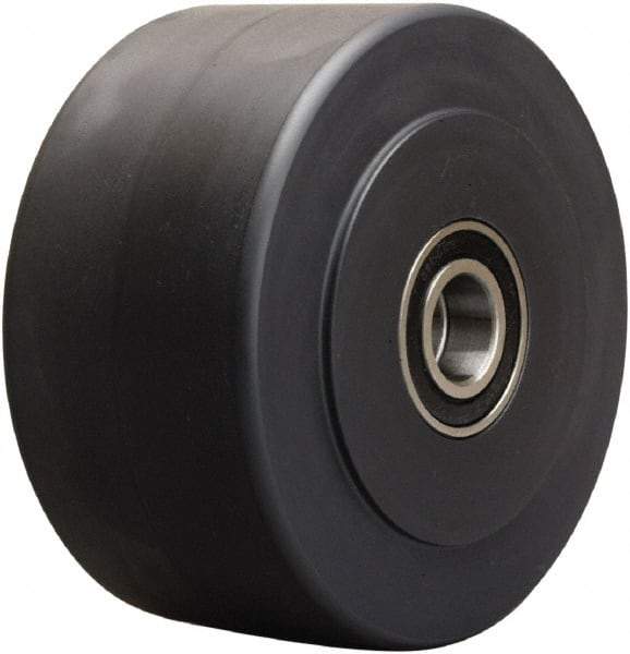 Hamilton - 6 Inch Diameter x 3 Inch Wide, Nylon Caster Wheel - 5,400 Lb. Capacity, 3-1/4 Inch Hub Length, 1-1/4 Inch Axle Diameter, Precision Ball Bearing - Apex Tool & Supply