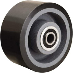 Hamilton - 6 Inch Diameter x 3 Inch Wide, Polyurethane on Cast Iron Caster Wheel - 2,860 Lb. Capacity, 3-1/4 Inch Hub Length, 3/4 Inch Axle Diameter, Sealed Precision Ball Bearing - Apex Tool & Supply
