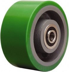 Hamilton - 6 Inch Diameter x 3 Inch Wide, Polyurethane on Cast Iron Caster Wheel - 2,200 Lb. Capacity, 3-1/2 Inch Hub Length, 3/4 Inch Axle Diameter, Sealed Precision Ball Bearing - Apex Tool & Supply