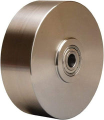 Hamilton - 6 Inch Diameter x 2 Inch Wide, Stainless Steel Caster Wheel - 1,000 Lb. Capacity, 2-1/4 Inch Hub Length, 3/4 Inch Axle Diameter, Delrin Bearing - Apex Tool & Supply