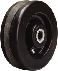 Hamilton - 6 Inch Diameter x 2 Inch Wide, Phenolic Caster Wheel - 750 Lb. Capacity, 2-3/16 Inch Hub Length, 3/4 Inch Axle Diameter, Straight Roller Bearing - Apex Tool & Supply