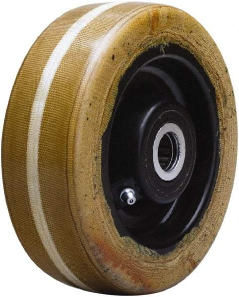 Hamilton - 6 Inch Diameter x 2 Inch Wide, Phenolic Caster Wheel - 1,500 Lb. Capacity, 2-3/16 Inch Hub Length, 1-3/16 Inch Axle Diameter, Plain Bore Bearing - Apex Tool & Supply