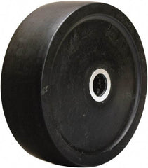 Hamilton - 6 Inch Diameter x 2 Inch Wide, Hard Rubber Caster Wheel - 650 Lb. Capacity, 2-1/4 Inch Hub Length, 3/4 Inch Axle Diameter, Straight Roller Bearing - Apex Tool & Supply