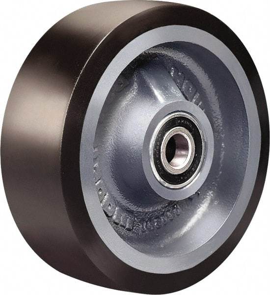 Hamilton - 6 Inch Diameter x 2 Inch Wide, Polyurethane on Cast Iron Caster Wheel - 1,560 Lb. Capacity, 2-1/2 Inch Hub Length, 3/4 Inch Axle Diameter, Tapered Roller Bearing - Apex Tool & Supply
