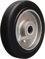 Hamilton - 6 Inch Diameter x 1-1/2 Inch Wide, Rubber on Aluminum Caster Wheel - 280 Lb. Capacity, 1-3/4 Inch Hub Length, 3/4 Inch Axle Diameter, Straight Roller Bearing - Apex Tool & Supply