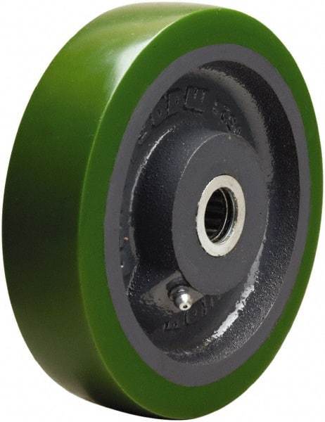 Hamilton - 6 Inch Diameter x 1-1/2 Inch Wide, Polyurethane on Cast Iron Caster Wheel - 850 Lb. Capacity, 1-3/4 Inch Hub Length, 1-3/16 Inch Axle Diameter, Plain Bore Bearing - Apex Tool & Supply