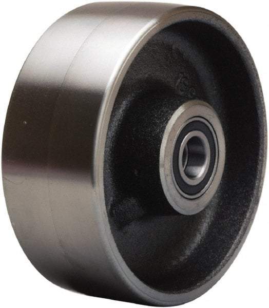 Hamilton - 5 Inch Diameter x 2 Inch Wide, Forged Steel Caster Wheel - 2,000 Lb. Capacity, 2-1/4 Inch Hub Length, 1/2 Inch Axle Diameter, Precision Ball Bearing - Apex Tool & Supply