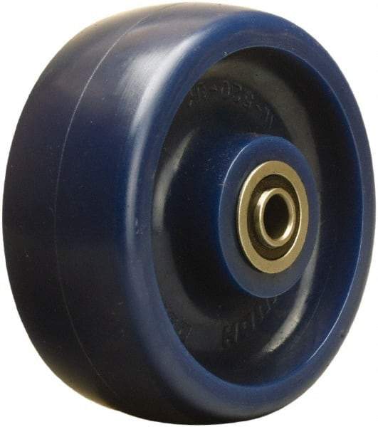 Hamilton - 5 Inch Diameter x 2 Inch Wide, Polyurethane Caster Wheel - 900 Lb. Capacity, 2-7/16 Inch Hub Length, 1/2 Inch Axle Diameter, Sealed Precision Ball Bearing - Apex Tool & Supply