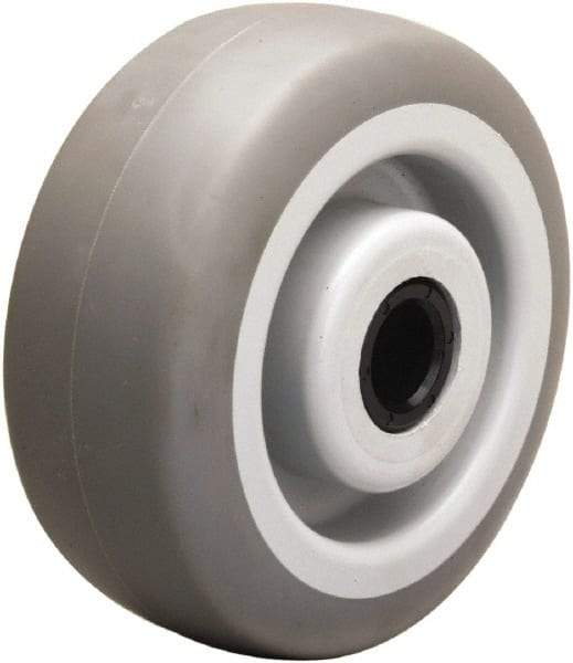 Hamilton - 5 Inch Diameter x 2 Inch Wide, Rubber on Thermoplastic Caster Wheel - 350 Lb. Capacity, 2-3/16 Inch Hub Length, 3/4 Inch Axle Diameter, Delrin Bearing - Apex Tool & Supply