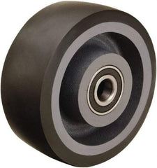 Hamilton - 5 Inch Diameter x 2 Inch Wide, Polyurethane on Cast Iron Caster Wheel - 1,360 Lb. Capacity, 2-1/4 Inch Hub Length, 1/2 Inch Axle Diameter, Sealed Precision Ball Bearing - Apex Tool & Supply