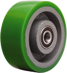 Hamilton - 5 Inch Diameter x 2 Inch Wide, Polyurethane on Cast Iron Caster Wheel - 1,050 Lb. Capacity, 2-1/2 Inch Hub Length, 1/2 Inch Axle Diameter, Sealed Precision Ball Bearing - Apex Tool & Supply