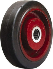Hamilton - 5 Inch Diameter x 1-1/2 Inch Wide, Rubber on Cast Iron Caster Wheel - 240 Lb. Capacity, 1-5/8 Inch Hub Length, 1-3/16 Inch Axle Diameter, Plain Bore Bearing - Apex Tool & Supply