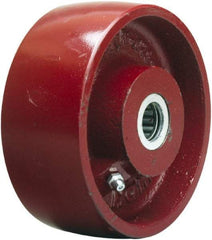 Hamilton - 5 Inch Diameter x 3 Inch Wide, Cast Iron Caster Wheel - 1,500 Lb. Capacity, 3-1/4 Inch Hub Length, 3/4 Inch Axle Diameter, Precision Ball Bearing - Apex Tool & Supply