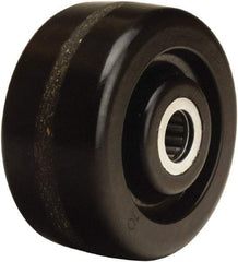Hamilton - 4 Inch Diameter x 2 Inch Wide, Phenolic Caster Wheel - 800 Lb. Capacity, 2-3/16 Inch Hub Length, 3/4 Inch Axle Diameter, Straight Roller Bearing - Apex Tool & Supply