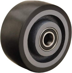 Hamilton - 4 Inch Diameter x 2 Inch Wide, Polyurethane on Cast Iron Caster Wheel - 975 Lb. Capacity, 2-1/4 Inch Hub Length, 1/2 Inch Axle Diameter, Sealed Precision Ball Bearing - Apex Tool & Supply