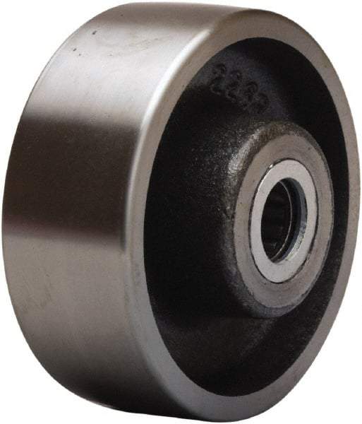 Hamilton - 4 Inch Diameter x 1-1/2 Inch Wide, Forged Steel Caster Wheel - 1,400 Lb. Capacity, 2-1/4 Inch Hub Length, 3/4 Inch Axle Diameter, Straight Roller Bearing - Apex Tool & Supply