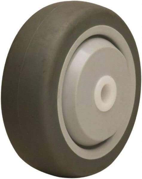 Hamilton - 3-1/2 Inch Diameter x 1-3/8 Inch Wide, Rubber on Thermoplastic Caster Wheel - 240 Lb. Capacity, 1-1/2 Inch Hub Length, 1/2 Inch Axle Diameter, Delrin Bearing - Apex Tool & Supply