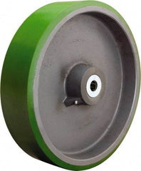 Hamilton - 16 Inch Diameter x 3 Inch Wide, Polyurethane on Cast Iron Caster Wheel - 3,750 Lb. Capacity, 3-1/4 Inch Hub Length, 1 Inch Axle Diameter, Straight Roller Bearing - Apex Tool & Supply
