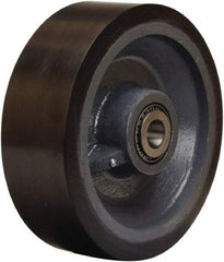 Hamilton - 12 Inch Diameter x 4 Inch Wide, Polyurethane on Forged Steel Caster Wheel - 7,800 Lb. Capacity, 4-1/4 Inch Hub Length, 1-1/4 Inch Axle Diameter, Tapered Roller Bearing - Apex Tool & Supply
