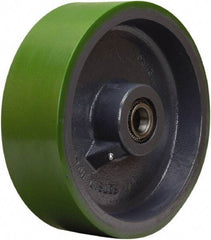 Hamilton - 12 Inch Diameter x 4 Inch Wide, Polyurethane on Cast Iron Caster Wheel - 4,800 Lb. Capacity, 4-1/4 Inch Hub Length, 1-1/4 Inch Axle Diameter, Tapered Roller Bearing - Apex Tool & Supply