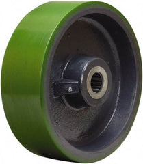 Hamilton - 12 Inch Diameter x 4 Inch Wide, Polyurethane on Cast Iron Caster Wheel - 4,800 Lb. Capacity, 4-1/4 Inch Hub Length, 1-1/4 Inch Axle Diameter, Straight Roller Bearing - Apex Tool & Supply
