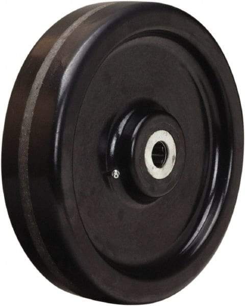 Hamilton - 12 Inch Diameter x 3 Inch Wide, Phenolic Caster Wheel - 3,500 Lb. Capacity, 3-1/4 Inch Hub Length, 1-15/16 Inch Axle Diameter, Plain Bore Bearing - Apex Tool & Supply