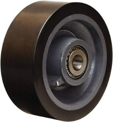 Hamilton - 10 Inch Diameter x 4 Inch Wide, Polyurethane on Forged Steel Caster Wheel - 6,500 Lb. Capacity, 4-1/4 Inch Hub Length, 1-1/4 Inch Axle Diameter, Straight Roller Bearing - Apex Tool & Supply