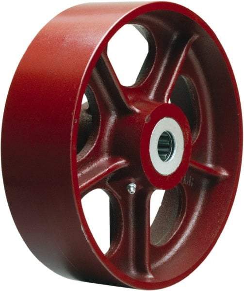 Hamilton - 10 Inch Diameter x 3 Inch Wide, Cast Iron Caster Wheel - 2,600 Lb. Capacity, 3-1/4 Inch Hub Length, 1-1/4 Inch Axle Diameter, Tapered Roller Bearing - Apex Tool & Supply