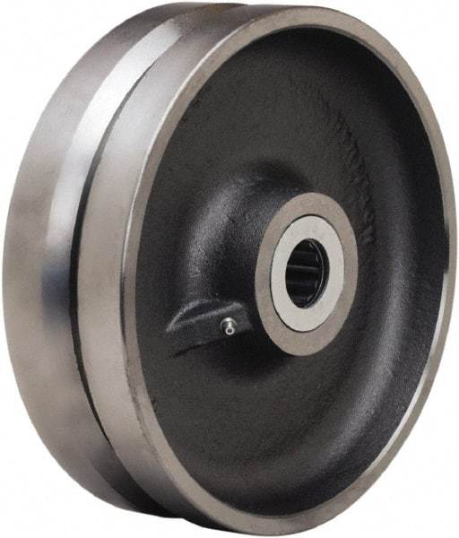Hamilton - 10 Inch Diameter x 3 Inch Wide, Forged Steel Caster Wheel - 3,600 Lb. Capacity, 3-1/4 Inch Hub Length, 1 Inch Axle Diameter, Straight Roller Bearing - Apex Tool & Supply