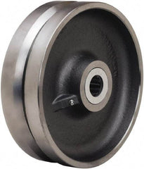 Hamilton - 10 Inch Diameter x 3 Inch Wide, Forged Steel Caster Wheel - 3,600 Lb. Capacity, 3-1/4 Inch Hub Length, 1 Inch Axle Diameter, Straight Roller Bearing - Apex Tool & Supply