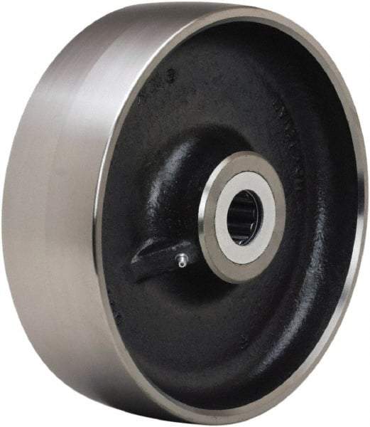 Hamilton - 10 Inch Diameter x 3 Inch Wide, Forged Steel Caster Wheel - 5,500 Lb. Capacity, 3-1/4 Inch Hub Length, 1-1/4 Inch Axle Diameter, Straight Roller Bearing - Apex Tool & Supply