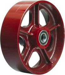 Hamilton - 10 Inch Diameter x 2-1/2 Inch Wide, Cast Iron Caster Wheel - 2,500 Lb. Capacity, 3-1/4 Inch Hub Length, 3/4 Inch Axle Diameter, Precision Ball Bearing - Apex Tool & Supply