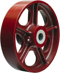 Hamilton - 10 Inch Diameter x 2-1/2 Inch Wide, Cast Iron Caster Wheel - 2,500 Lb. Capacity, 3-1/4 Inch Hub Length, 3/4 Inch Axle Diameter, Tapered Roller Bearing - Apex Tool & Supply