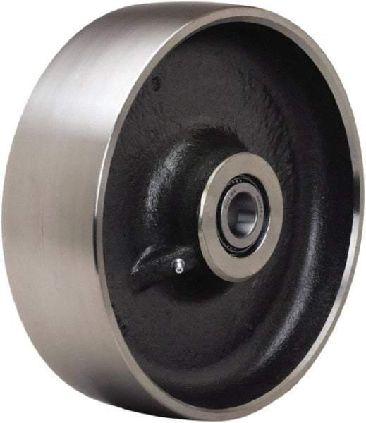 Hamilton - 10 Inch Diameter x 3 Inch Wide, Forged Steel Caster Wheel - 6,500 Lb. Capacity, 3-1/4 Inch Hub Length, 3/4 Inch Axle Diameter, Tapered Roller Bearing - Apex Tool & Supply