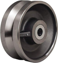 Hamilton - 10 Inch Diameter x 4 Inch Wide, Forged Steel Caster Wheel - 16,000 Lb. Capacity, 4-1/4 Inch Hub Length, 1-1/2 Inch Axle Diameter, Straight Roller Bearing - Apex Tool & Supply