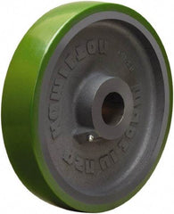 Hamilton - 12 Inch Diameter x 2-1/2 Inch Wide, Polyurethane on Cast Iron Caster Wheel - 2,800 Lb. Capacity, 3-1/4 Inch Hub Length, 1 Inch Axle Diameter, Straight Roller Bearing - Apex Tool & Supply