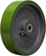 Hamilton - 12 Inch Diameter x 3 Inch Wide, Polyurethane on Cast Iron Caster Wheel - 3,500 Lb. Capacity, 3-1/4 Inch Hub Length, 1-1/4 Inch Axle Diameter, Straight Roller Bearing - Apex Tool & Supply