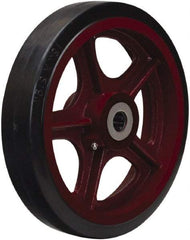 Hamilton - 12 Inch Diameter x 3 Inch Wide, Rubber on Cast Iron Caster Wheel - 1,140 Lb. Capacity, 3-1/4 Inch Hub Length, 1-1/4 Inch Axle Diameter, Tapered Roller Bearing - Apex Tool & Supply