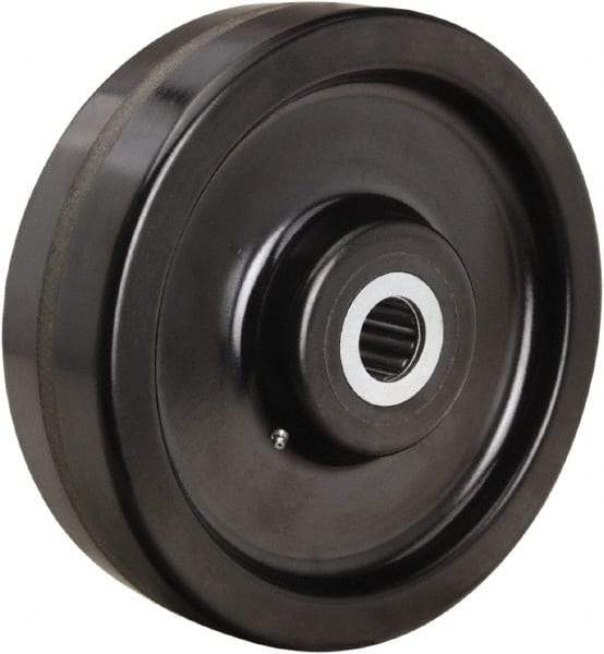 Hamilton - 12 Inch Diameter x 3-1/2 Inch Wide, Phenolic Caster Wheel - 4,000 Lb. Capacity, 4-1/4 Inch Hub Length, 2-7/16 Inch Axle Diameter, Plain Bore Bearing - Apex Tool & Supply