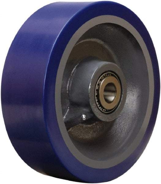 Hamilton - 12 Inch Diameter x 4 Inch Wide, Polyurethane on Forged Steel Caster Wheel - 6,000 Lb. Capacity, 4-1/4 Inch Hub Length, 1-1/2 Inch Axle Diameter, Tapered Roller Bearing - Apex Tool & Supply