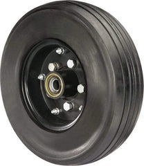 Hamilton - 16 Inch Diameter x 5-1/8 Inch Wide, Rubber Caster Wheel - 2,900 Lb. Capacity, 4-1/2 Inch Hub Length, 1 Inch Axle Diameter, Tapered Roller Bearing - Apex Tool & Supply